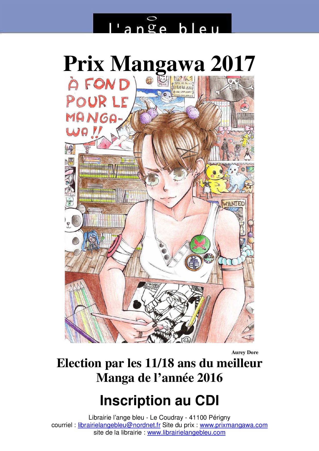 Concours De Dessin Mangawa 2017 Créez Laffiche De 2018 Cdi Infos Pierre Et Marie Curie 6832